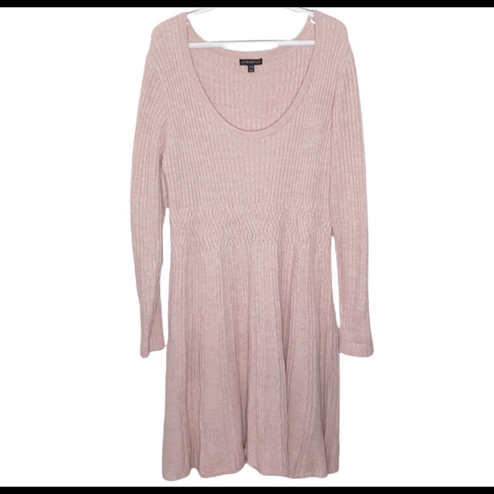 LANE BRYANT barely worn sweet pink sweater dress! 22/24